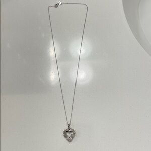 Elegant Silver Heart Pendant Necklace
